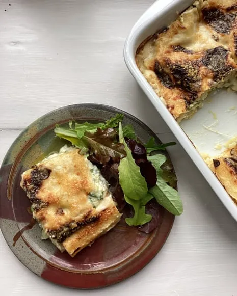 An Inspired Dish for Layered Pasta with Zucchini and Cheese Medley